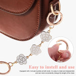 PALAY Bag Extender Chain for Purse and Handbag featuring Quick Connection Clasps 12PCS 5.7–6.7in | Golden Metal Strap Charm