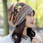 PALAY Slouchy Chemo Beanie for Women with Soft Stretch Double Layer Fabric | 2PCS Black