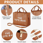PALAY Tote Bag for Women with Detachable Shoulder Strap 27.5×10.5×22cm PU Leather | Everyday Use