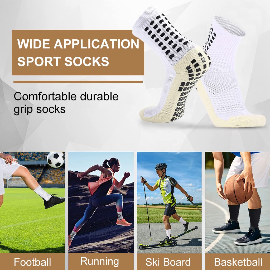 PALAY® Hi Tech Performance Athletic Socks for Men and Women,Rubber Anti Slip and Thicken Cushion Sport Socks,Ankle Length Socks for Badminton,Soccer,Running,Gym & Indoor Training