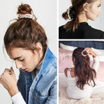 PALAY Silk Satin Scrunchies for Ponytails with Strong Elastic Hold 10pcs Set | Women & Girls Hair Ties
