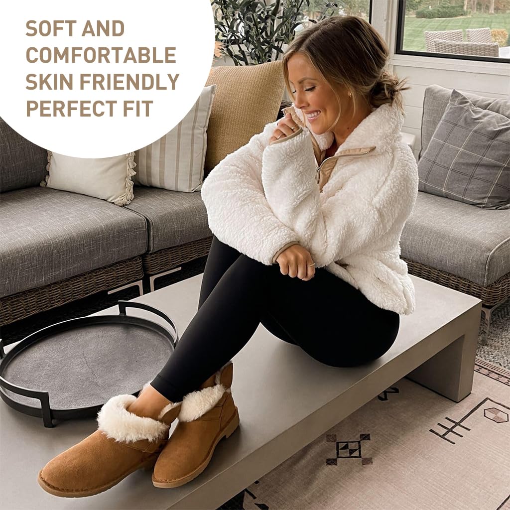 PALAY® Winter Legging for Women Warm Winter Leggings Insulation Fleece Lined Women Legging High Stretchy Polyester Casual Leggings Black Clean Fit Style Fleece Lined Winter Leggings, M