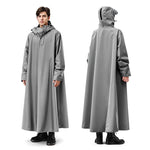 PALAY® Long Raincoat for Adults Hooded Rain Poncho Wide Brim Long Raincoat Waterproof Extra Long Rain Coat for Hiking, Travel, Activities, Riding, XXL