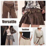 PALAY Waist Belt for Women featuring Vintage Concho Buckle and PU Leather Style | Western Cowgirl Accessory for Dresses and Jeans