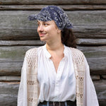 PALAY Beach Hat for Women with Silk Head Wrap and Breathable Square Scarf Cap | Summer Sun Protection