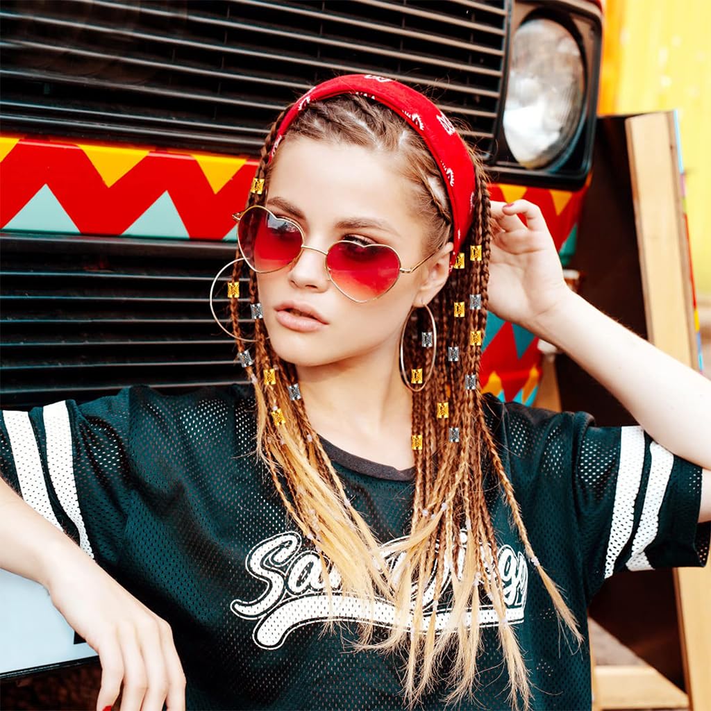 PALAY Hair Jewelry for Braids featuring 220 pcs Alloy Charms Rings and Cuffs for Women | Dreadlock Accessories