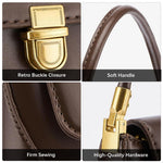 PALAY Shoulder Bag for Women with 28x9x13 cm Design featuring Metal Nubs | Vegan Leather Bronze Hobo