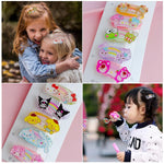 PALAY Hair Clips for Girls featuring 10 Sanrio Characters with Secure Hold | Cute Gift Set