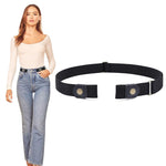 PALAY® No Buckle Ladies Elastic Belt for Women Mens Invisible Jeans Pants Dress Stretch Waist Belt up to 48" Christmas Gift