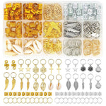 PALAY® 220 Pcs Hair Jewelry for Women Braids Alloy Hair Charms for Dreadlocks, Hair Extension Metal Hair Pendants Rings Cuffs Clips Hair Accessories for Women Girls