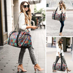 PALAY Sports Gym Bag for Travel and Workouts with Dual Zipper and 17.6x9x9 in Storage | Nylon Mandala Design