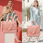 PALAY Travel Duffel Bag for Gym and Weekend Trips with Double Layer 46x21x37cm Design | Waterproof Oxford Cloth with Shoe Compartment