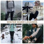 PALAY® Winter Legging for Women Warm Winter Leggings Insulation Fleece Lined Women Legging High Stretchy Polyester Casual Leggings Black Clean Fit Style Fleece Lined Winter Leggings, M