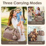 PALAY Diaper Bag for Mothers with Quilted Design and Smart Organization | Water‑Resistant Tote for Travel and Hospital Use