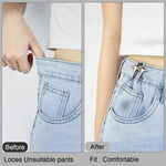 PALAY® 4 Pairs Adjustable Waist Buckle Loose Jeans Button, Star-shaped Instant Jeans Tightening Clips, Detachable Waist Button Pins for Pants, Skirt