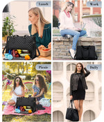 PALAY Tote Bag for Women with 48×32×18cm Size and Insulated Lunch Compartment | Shoulder and Hand Carry for Work or Travel