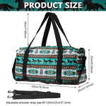 PALAY Gym Bag for Travel and Workouts with Dual Zipper 17.6x9x9 in Nylon | Green Weekender