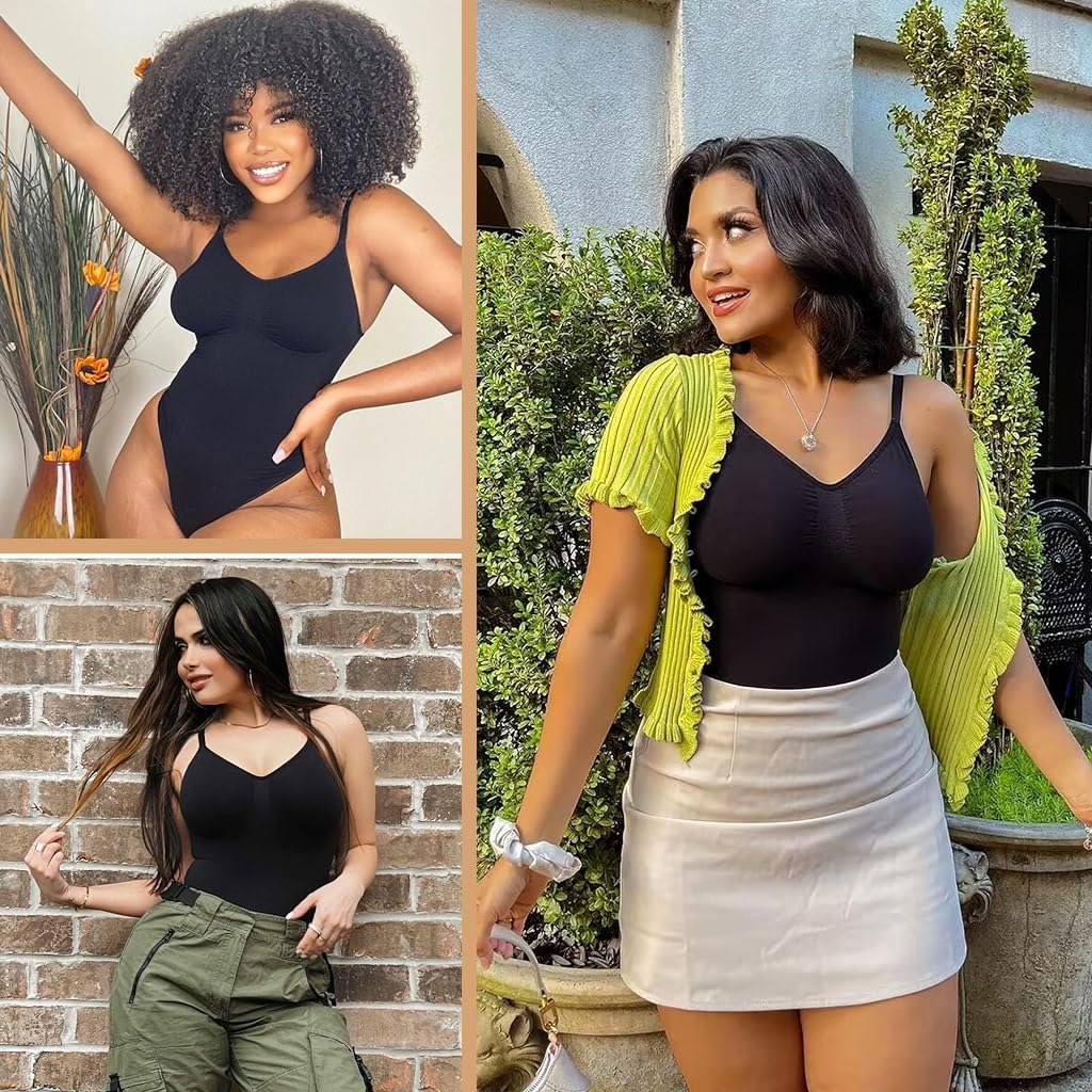 PALAY Bodysuit for Women featuring Seamless Tummy Control & Sculpting Thong Design | Breathable Nylon Shapewear Tank Top