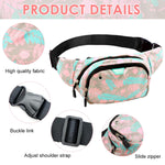 PALAY Waist Bag for Women featuring Double Layer Zipper Pockets and Waterproof Nylon | Pink Floral Lightweight Travel Fanny Pack