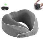 PALAY U Shaped Neck Pillow for Travel and Office with Memory Foam Support | Adjustable Snap Closure