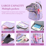 PALAY School Bag for Women with 14 Inch Laptop Compartment and Multi Pocket Design | Waterproof Oxford Backpack Set