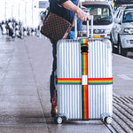 PALAY Luggage Straps Set for Suitcases featuring Quick Release Buckle and Adjustable 2m Length | 2 Pack Black Polypropylene Belts