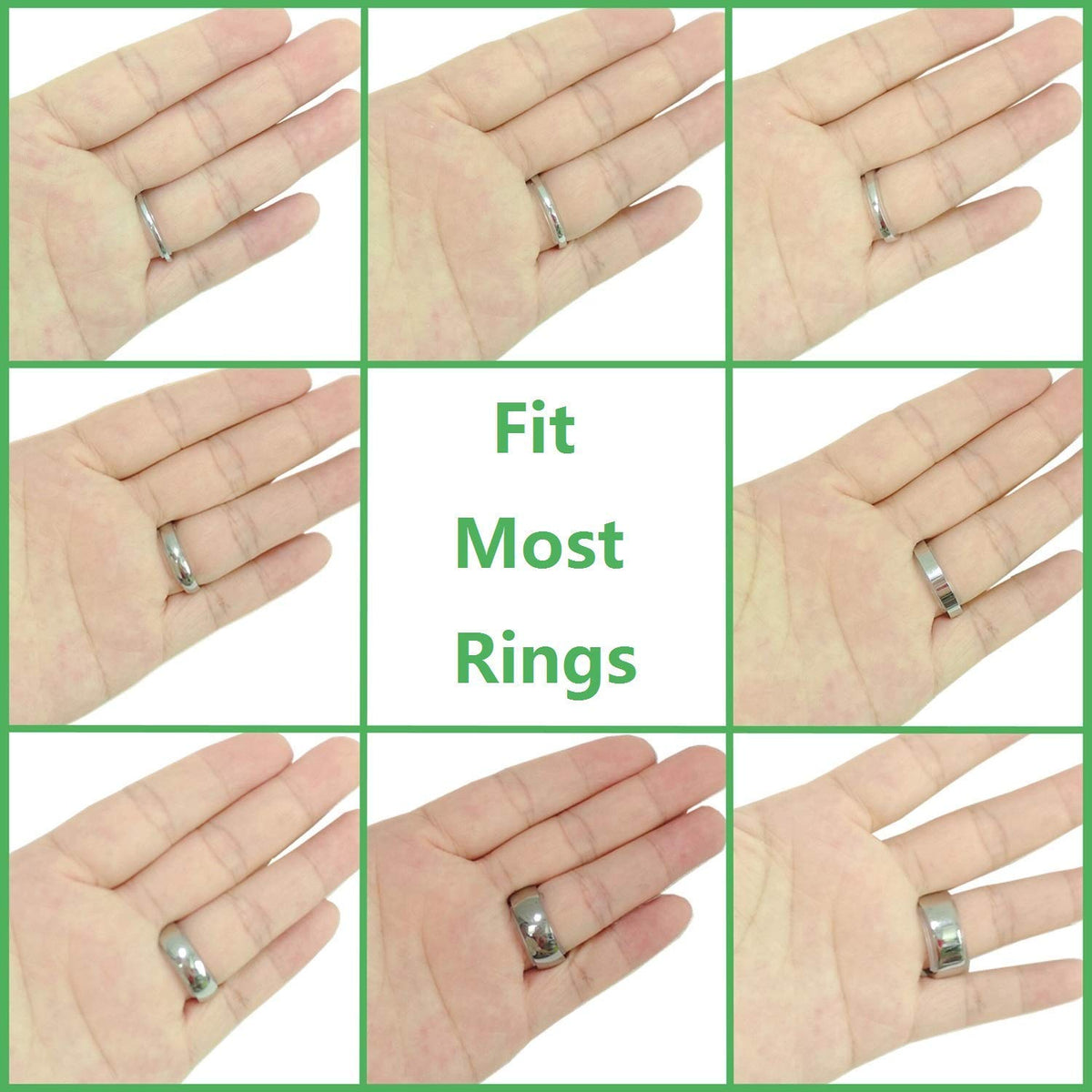 PALAY® 8pcs Invisible Ring Size Adjuster,Ring Sizes Reducer Invisible Invisible Ring Size Adjuster for Wide Loose ings, Fit 1-10mm Width Rings(8 sizes) For Unisex Adult