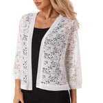 PALAY Womens Lace Cardigan for Summer Outfits featuring 3/4 Sleeves and Open Front Design