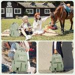 PALAY Women's Travel Backpack for School and Trips with Multi‑Compartment Nylon Design | Kawaii Casual Style