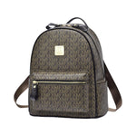 PALAY Fashion PU Backpack for Women featuring Vintage Brown Print and Multiple Pockets | Ideal Day and Travel Bag