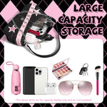 PALAY Shoulder Bag for Girls with Chain Strap and Zipper Closure 23x7x13cm | Chic Y2K Style