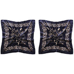 PALAY Women Satin Scarf 35x35 in Silk Feel Square Wrap for Hair and Pillow Cover | 2PCS Set