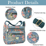 PALAY Crossbody Bag for Women with Multi Pocket Design and Adjustable Strap | 3 PCS Nylon Set