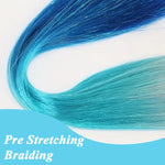 PALAY Ponytail Extension for Daily and Party Hairstyles with Hair Tie 26in Synthetic Fiber | Rainbow Ombre Style for Women and Girls