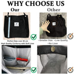 PALAY Tote Bag for Shopping and Daily Use featuring Snap Button Closure | Corduroy Black 39x12x35cm