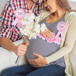 PALAY Mom to Be Decoration Set for Baby Shower with 70 in Chiffon Flower Sash | Pink