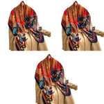 PALAY Satin Scarf for Women 43.5×43.5 in featuring Tree of Life Prints | Soft Polyester Shawl