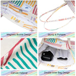 PALAY® Tote Bag Corduroy Fashion Color Lines Grocery Bag Large Hand Bag for Women Shopping Bag, Grocery Bag, Shoulder Bag for Shopping, Commuting