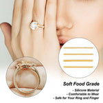 PALAY Ring Size Adjuster for Loose Rings with Spiral Design and Silicone Material | 8 Pack