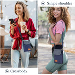 PALAY Phone Sling Bag for 7 Inch and Below Phones with Multi Layer Design Canvas Style