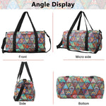 PALAY Sports Gym Bag for Travel and Workouts with Dual Zipper and 17.6x9x9 in Storage | Nylon Mandala Design