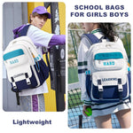 PALAY School Backpack featuring Multi Compartments for 15.6 in Laptop with Waterproof Oxford Cloth | Comfortable Padded Straps for Girls