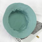 PALAY Sun Hat for Women featuring Reversible Design and Wide Brim Cotton Comfort | Mint Green Daisy 58cm