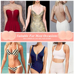 PALAY Nipple Covers for Evening Gown and Party Dress featuring 2 Pairs 6.5cm Silicone Pads | Reusable Invisible Adhesive Design