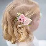 PALAY® 3pcs Flower Hair Clips for Girls Pearl Hair Clips Bridal Hair Accessories Hair Barrettes Hair Accessories Hair Dressing for Flower Girls