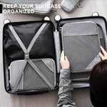 PALAY Travel Organizer Bags Set for Luggage with 6 Sizes Transparent PVC Pouches | Space Saving Clothing Storage
