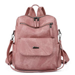 PALAY® PU Leather Backpack for Women Travel Backpack Fashion Pink Casual Shoulder Backpack Soft PU Backpack Briefcase Travel Bag Sling Bag Handbag for Men Women