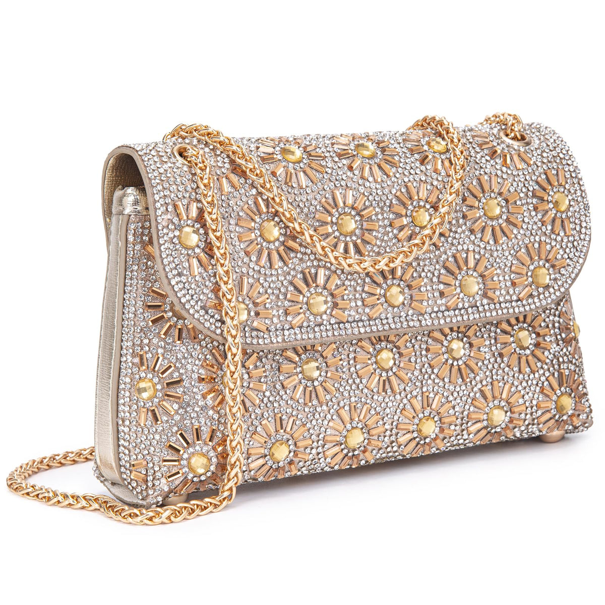 PALAY® Shoulder Bags Crossbody Bag Purses Handbags Crystals Rhinestone Evening Bag for Women Clutch Purse with Chain