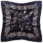 PALAY Women Satin Scarf 35x35 in for Hair and Neck featuring Elegant Jacquard Print | Gift for Ladies