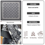 PALAY Satin Scarf for Women 35x35in 3 Pcs with Silky Feel Fabric | Hair Neck and Head Accessory